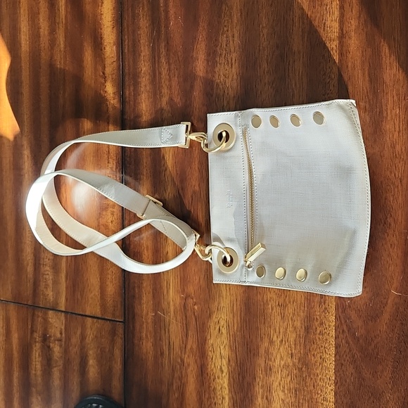 Hammitt Handbags - Hammitt Tony Semolina Cream/Brushed Gold Crossbody Bag